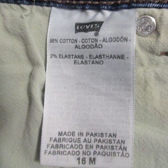 Levi's 512 Perfectly Shaping Boot Cut Jeans great condition size 16 - Picture 4 of 10